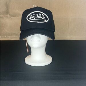 Von Dutch Classic Black Mesh Cap